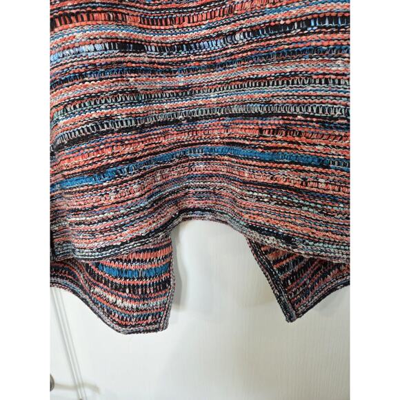 St. John Autumn Chunky Wool Blend Open Draped Knit Cardigan Sweater, Size Medium - Picture 13 of 13